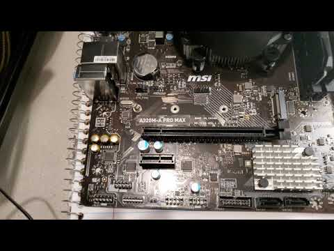 MSI A320M A Pro Max Motherboard Installation and Setup Guide