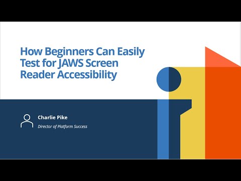 Setup and Use the Jaws Screen Reader for Accessibility