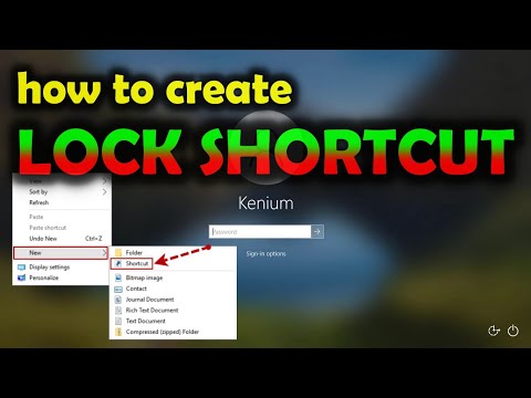 Create Shortcut to Lock Screen in Windows 10 Easily