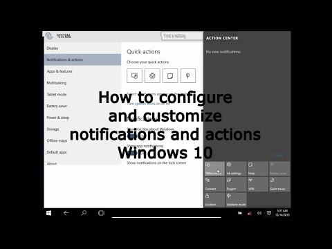 Customizing Notifications in the Windows Action Center