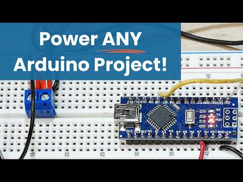 Building Projects with Arduino Battery Connector for Power Supply