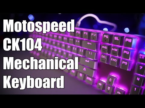 Enhance Typing Experience with Motospeed CK104 Keyboard