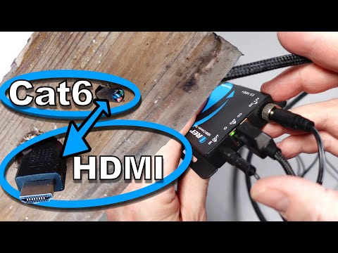 Installing HDMI to CAT5 Converter for Extended Reach