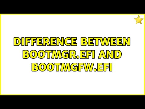 Understanding Bootmgr EFI for System Startup Management