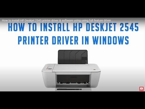 Download HP Deskjet Ink Advantage 2545 Driver Now