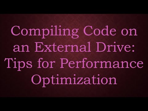 How to Optimize Your Backup Drive Performance