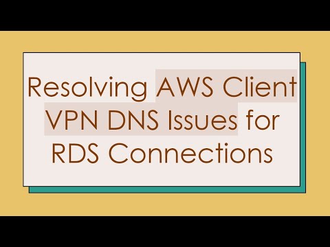 Resolving AWS DNS Issues for Reliable Connectivity