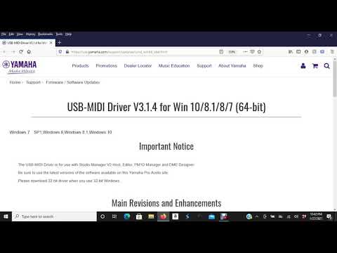 Install Yamaha USB MIDI Driver on Windows 11 for Music Production