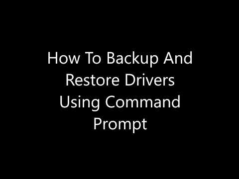 Backing Up Drivers in Windows 10 Using CMD Command
