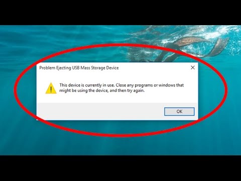 Fixing Problem Ejecting Mass Storage Device on Windows