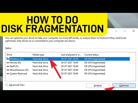 Managing Disk Fragmentation on Windows 11 Systems