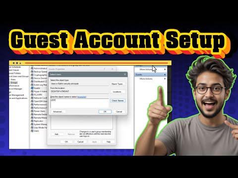 Creating a Guest Account in Windows for Temporary Access