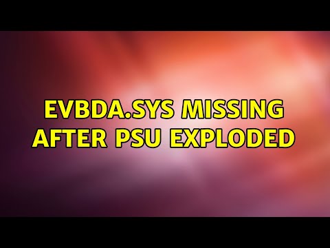 Fixing Evbda Sys Missing Error on Windows Systems