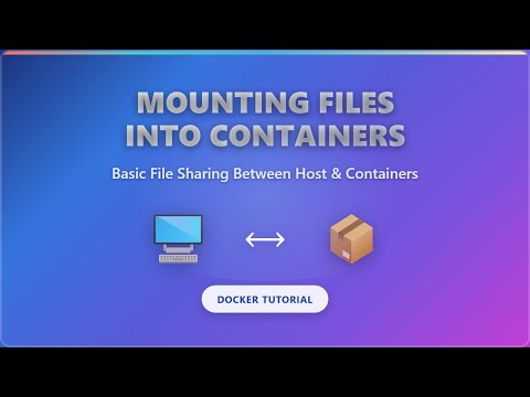 Sharing Folder Between Host and Container in Docker for Efficiency