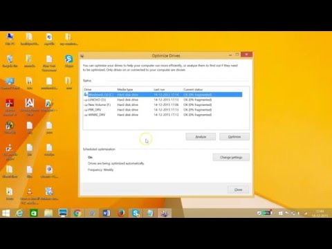 Optimize Windows 8.1 Performance with Disk Defragging