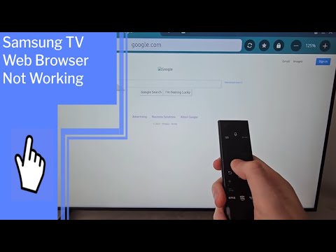 Fixing Samsung TV Browser Not Loading Pages Effectively