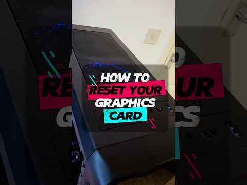 Shortcut to Restart Your Graphics Card for Better Performance