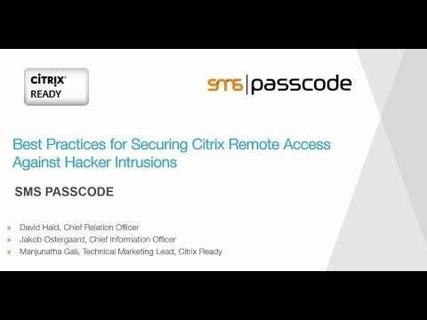 Citrix Receiver Security Best Practices for Remote Access