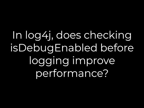 How to Optimize Log4j Performance for Large Applications