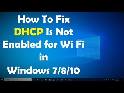 Fix DHCP Not Enabled Issue for Network Connectivity