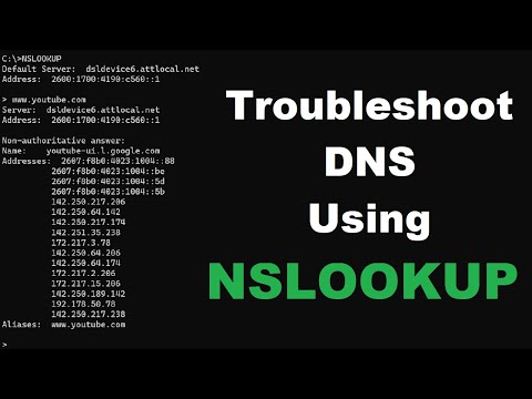 Using NSLookup to Test DNS Configuration