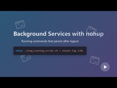 Enhancing Productivity with Nohup for Long-Running Tasks