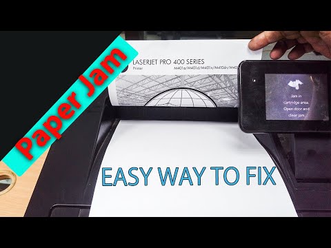 Fixing Cartridge Area Jams on HP LaserJet Pro 400