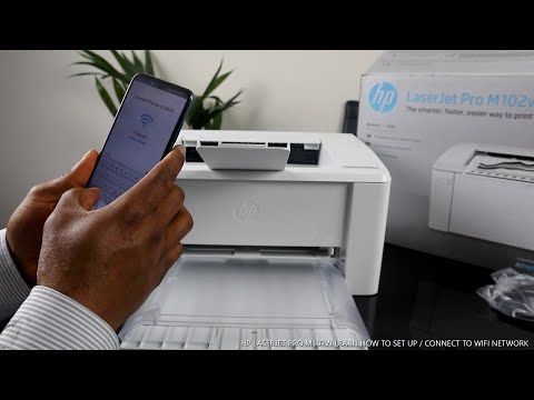 HP LaserJet Pro M102W Printer Setup for Home Use