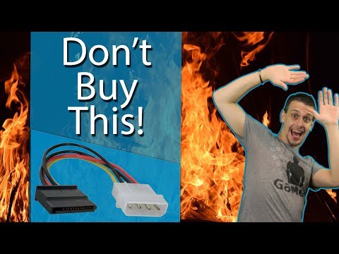 Using Molex to USB Adapter for Powering Devices