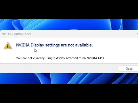 Fix You Are Not Currently Attached to an NVIDIA GPU Error