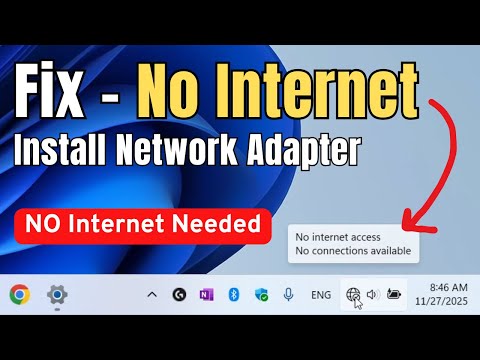 Fixing Missing Network Driver Issues for Internet Connectivity