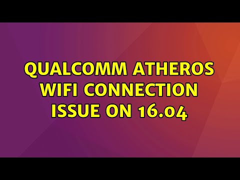 Setting Up Qualcomm Atheros WLAN for Network Connectivity