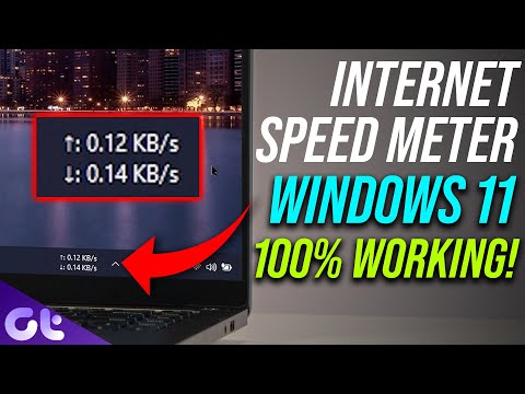 Install NetSpeedMonitor on Windows 11 for Network Speeds