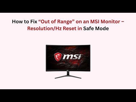 Resolving Out of Range Monitor Issues for a Better Display