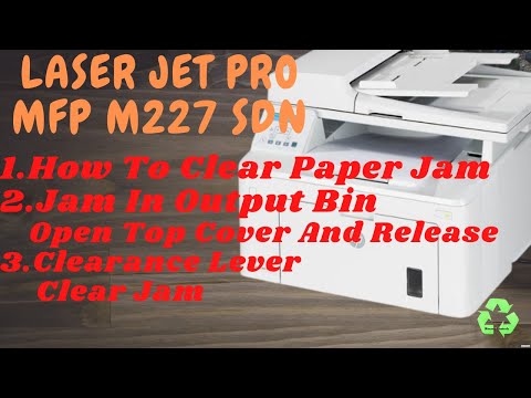 Resolving Jam in Output Bin of HP LaserJet Printer