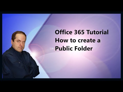 Create Public Folder in Office 365 for Shared Access