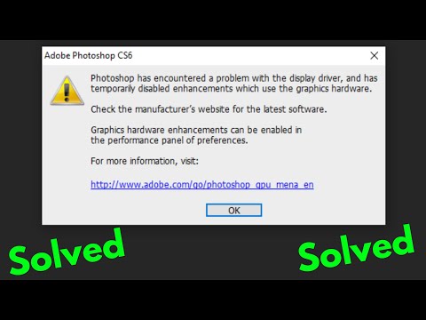 Fixing Photoshop Display Driver Issues and Solutions